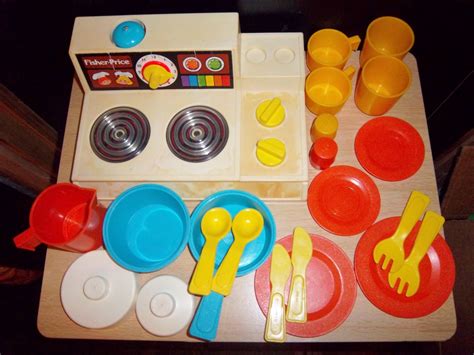 Vintage Fisher Price KITCHEN Set Fun With Food by JennsHiddenJems