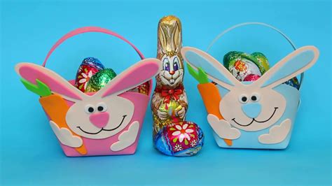 How to make an Easter Basket - Cute Easter Bunny Basket DIY - Easy Easter Craft - YouTube