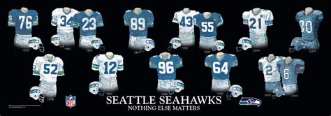 NFL Seattle Seahawks 2002 uniform original art – Heritage Sports Art