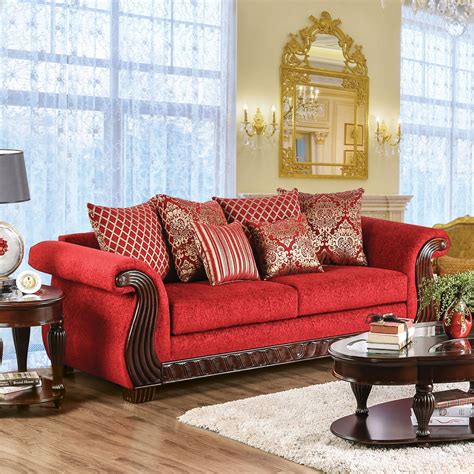 Our Best Living Room Furniture Deals | Red living room decor, Living room red, Red sofa decorating