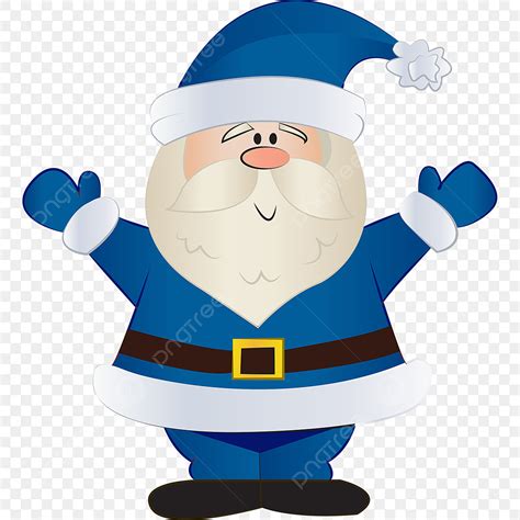 Santa Claus Head Clipart Vector, Blue Santa Claus Clipart, Blue Clipart, Christmas, Png PNG ...