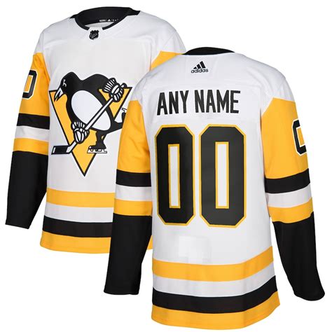 Men's Pittsburgh Penguins adidas White Authentic Pro - Custom Jersey