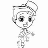 Superhero Kid Costume coloring Pages  Hellokidscom sketch template