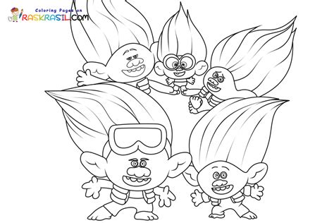 Trolls Band Together Coloring Pages