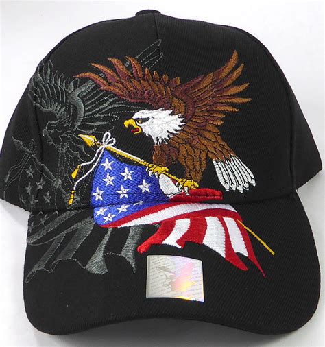 Wholesale USA American Flag and Eagle Baseball Caps Hats Bulk Sale ...