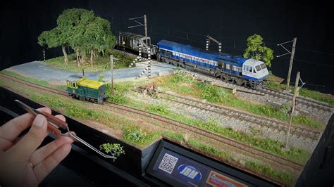 ULTRA-REALISTIC Diorama Art: Dual Gauge Railways, Country Road - YouTube