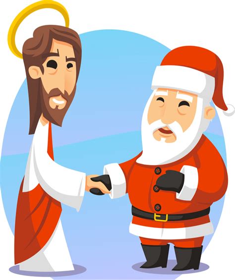 The Great Christmas Standoff: Jesus vs. Santa