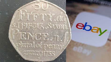 Rare Johnson's 50p coin fetches a whopping £2,800 on eBay during auction - Heart