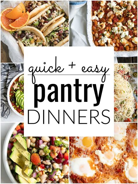 Quick and Easy Pantry Meals - The Forked Spoon