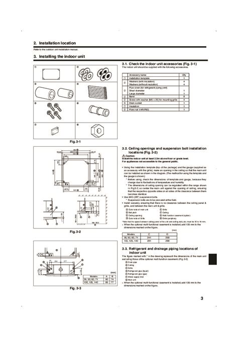 Mitsubishi Air Conditioning Installation Manual