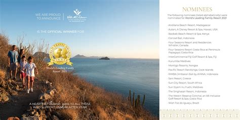 Villa del Palmar Loreto is the World's Leading Family Resort 2021