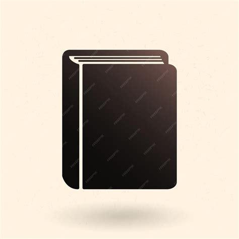 Premium Vector | Vector black silhouette icon closed thick book