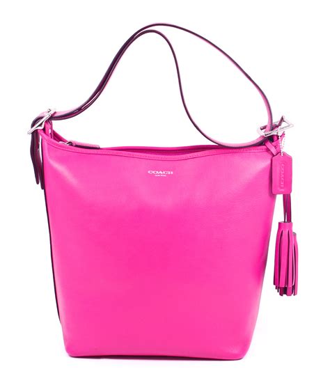 Bolsos De Trapillo: Pink Coach Duffle Bag