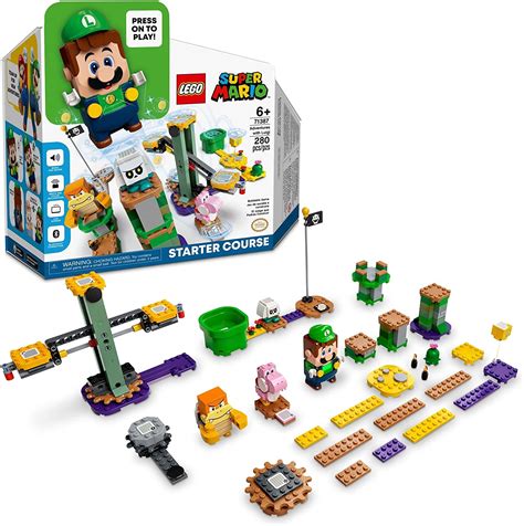 LEGO Super Mario Adventures with Luigi Starter Course 71387 Toy for Kids, Interactive Figure and ...