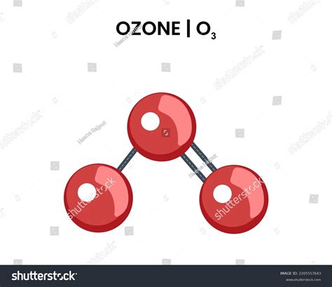 Structural Chemical Formula Ozone Greenhouse Gas Stock Vector (Royalty ...