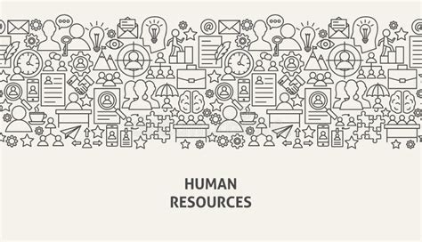 Human Resources Banner Concept Stock Vector - Illustration of icon ...