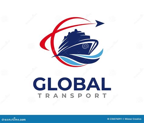 Ship Cargo Logo Design. Logistics and Transport Logo Design Vector Stock Vector - Illustration ...