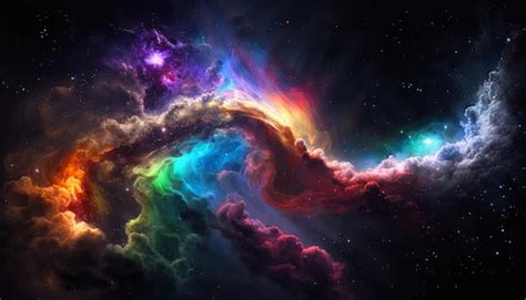 Premium Photo | RGB Wallpaper Illustration of The Galaxy - AI Generated ...