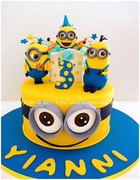 Exciting Minions kids birthday cake design in Sydney | Tartas disney, Pastel niña