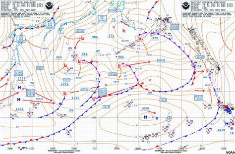 Surface Analysis Weather Map Symbols