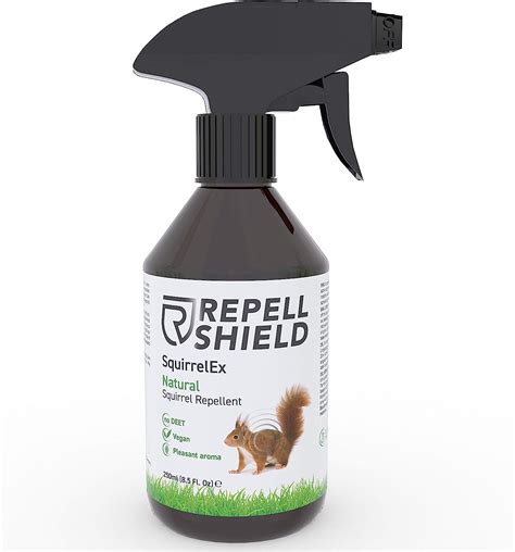 RepellShield® Squirrel Repellent Spray & Squirrel Deterrent - 250ml ...