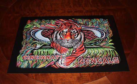 Cincinnati Bengals Tiger 18x24 Art Print