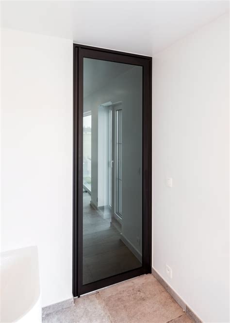 Black glass door with black anodized aluminium by ANYWAYdoors. | Binnendeuren, Glazen deur ...