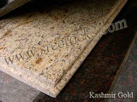 Kashmir Gold Granite Kitchen Countertops, Yellow Granite from India - StoneContact.com