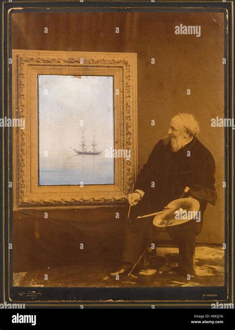 Ivan Aivazovsky portrait with painting Stock Photo - Alamy