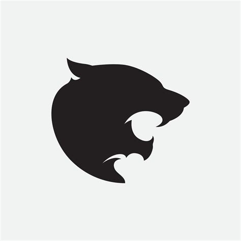 Panther logo vector on a white background 2652689 Vector Art at Vecteezy