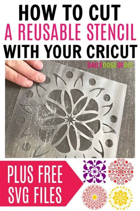 DIY Reusable Stencil With Cricut Explore - Daily Dose of DIY