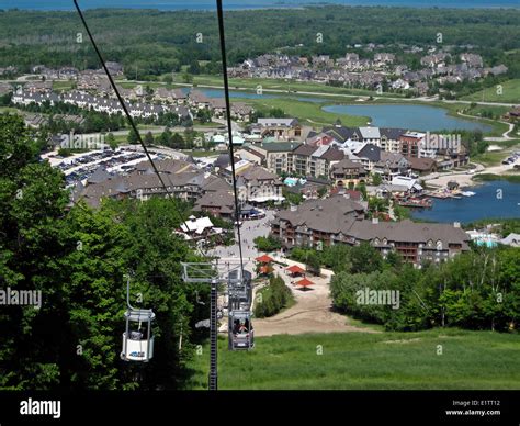 Blue Mountain Ski Resort in Collingwood, Ontario, Canada Stock Photo ...