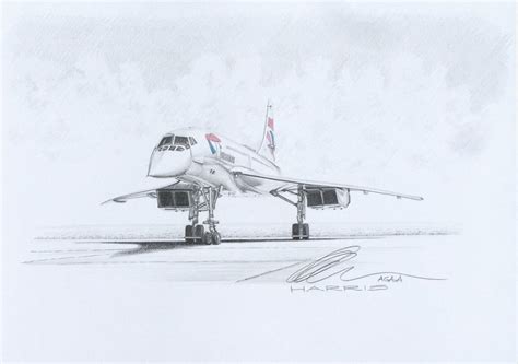 Mixed-Media "Concorde" - The Aviation Art of Andrew Harris AGAvA