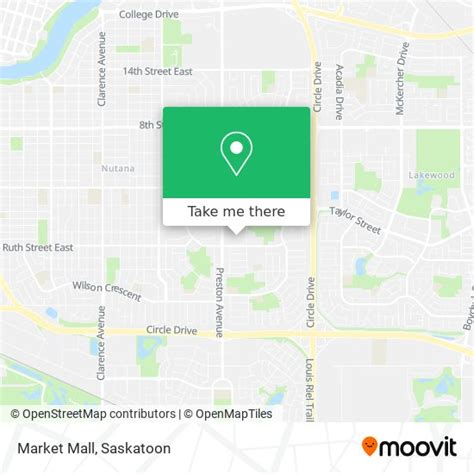 How to get to Market Mall in Saskatoon by bus?