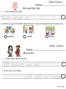 Wonders Decodable Comprehension Pages Unit 1 by Kristin Spair-Smith