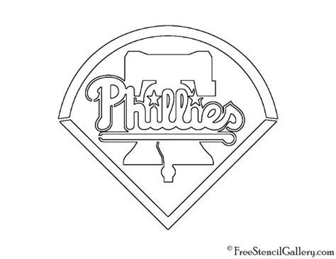 MLB - Philadelphia Phillies Logo Stencil | Free Stencil Gallery