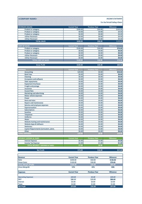 41 FREE Income Statement Templates & Examples - TemplateLab