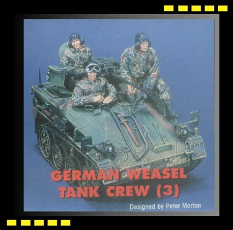 90MM Resin Figure : Jaguar 63056 1/35 German Weasel Tank Crew 3 resin figure out of production