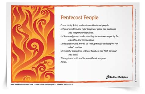 Prayers & Activities for the Feast of Pentecost