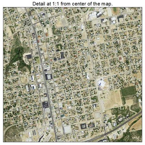 Aerial Photography Map of Big Spring, TX Texas