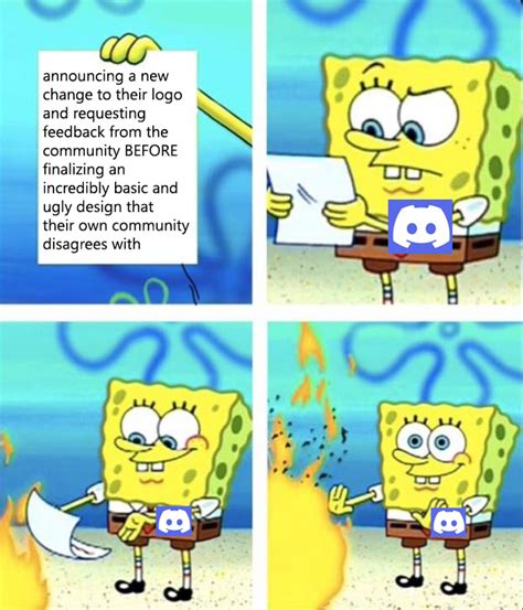 Regarding the new logo, consider this meme – Discord