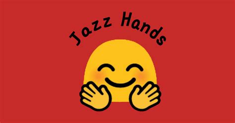 Jazz Hands Emoji Sticker Emoticon Emoji Hike Transparent Background | Images and Photos finder