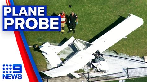 Investigation underway after plane crashes into soccer field | 9 News ...