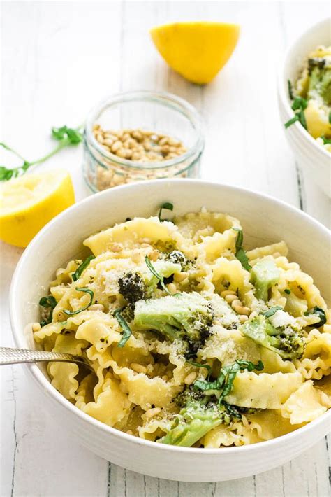 Mafalde Pasta with Broccoli, Lemon & Pine Nuts | Recipe | Fresh pasta recipes, Vegetarian pasta ...