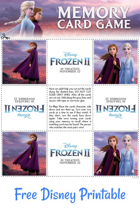 Free Printable Frozen Memory Game Cards - Mama Likes This