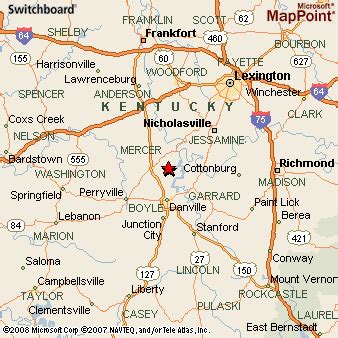 Burgin, Kentucky Area Map & More