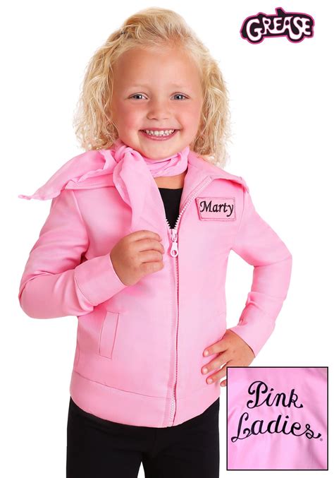 Authentic Pink Ladies Jacket Toddler Costume | Exclusive Costume Jackets