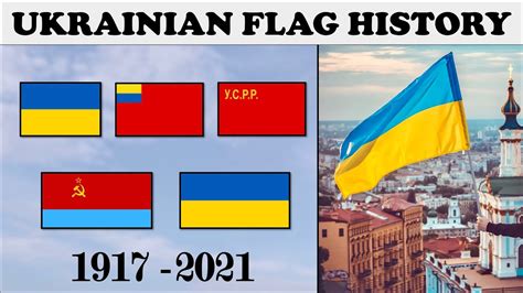 Ukrainian Flag History. Every flag of Ukraine 1917-2021. - YouTube