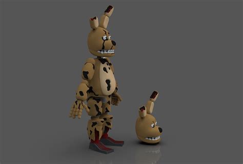 STL file FIVE NIGTHS AT FREDDY'S SPRINGTRAP ARTICULATED FIGURE 👧・3D ...