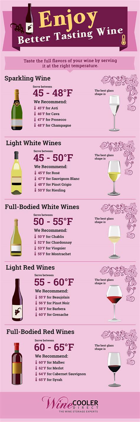 Wine Serving & Storage Temperatures :: INFOGRAPHIC